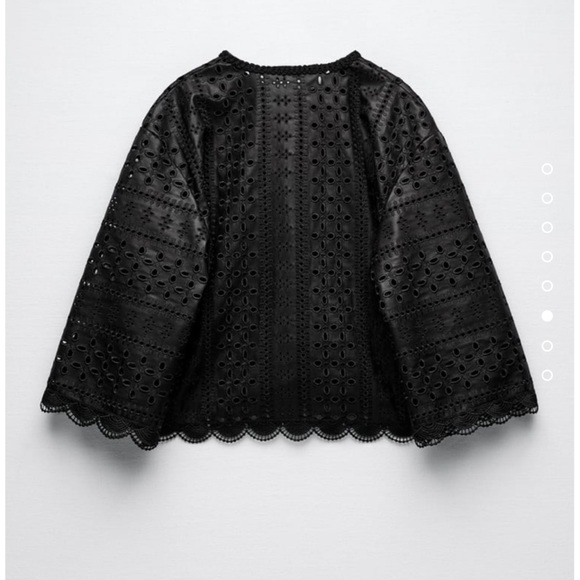 Brand New Zara OpenWork Embroidered Top 4369/278 - Picture 6 of 10